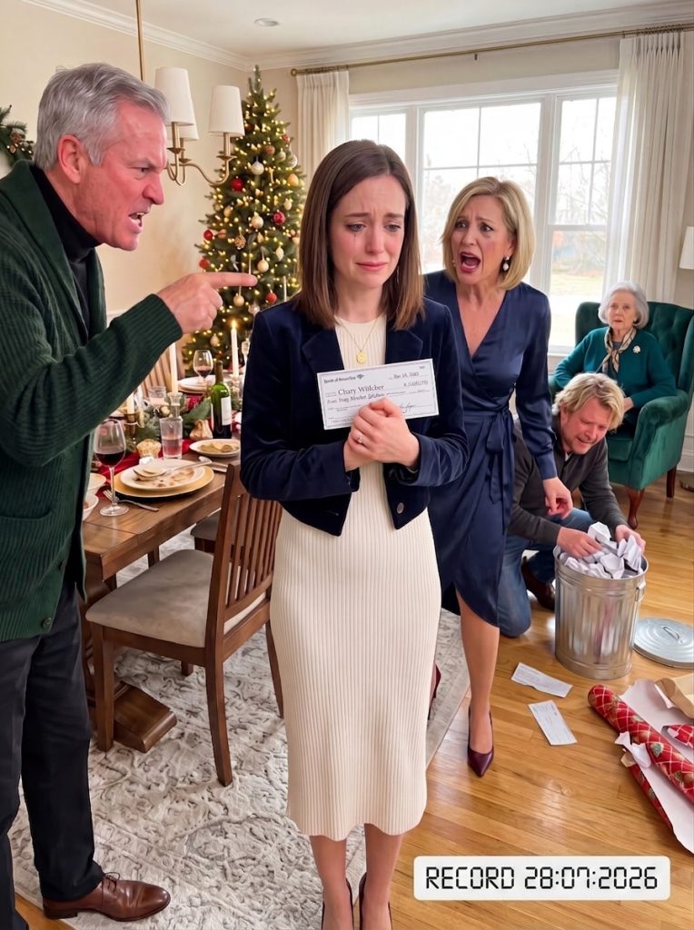 At Christmas dinner, Grandma handed every family member a $5 million check, but everyone laughed like it was a cruel joke.